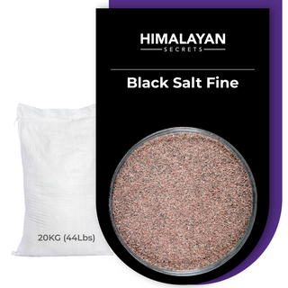 44 LB Himalayan Black Salt (KALA NAMAK) Fine Grain (0.3-0.5 mm)