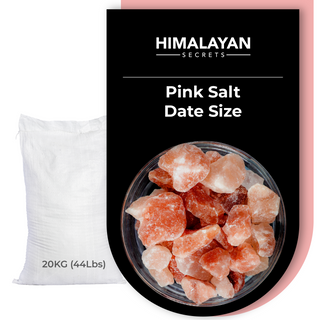 44 LB Himalayan DARK Pink Salt DATE SIZE CHUNKS