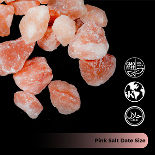 44 LB Himalayan DARK Pink Salt DATE SIZE CHUNKS