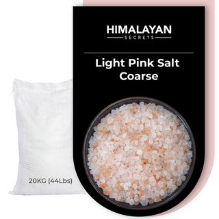 44 LB Himalayan LIGHT Pink Salt Coarse Grain (2-3 mm)