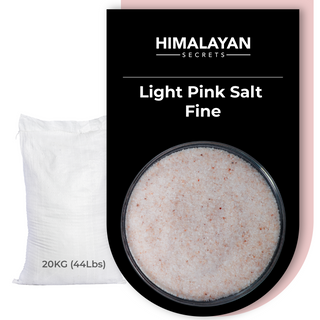 44 LB Himalayan LIGHT Pink Salt Fine Grain (0.3-0.5mm)