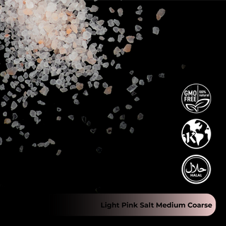 44 LB Himalayan LIGHT Pink Salt Medium Coarse Grain (1-2 mm)