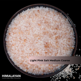 44 LB Himalayan LIGHT Pink Salt Medium Coarse Grain (1-2 mm)