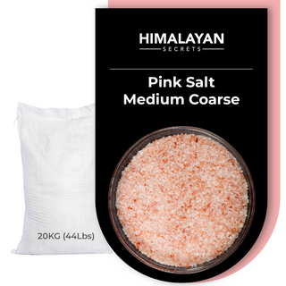 44 LB Himalayan DARK Pink Salt Medium Coarse Grain (1-2 mm)
