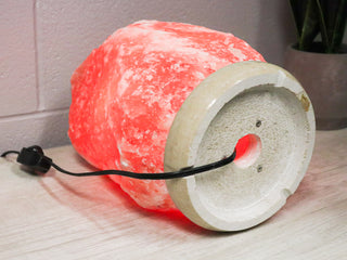 Natural Pink Himalayan Salt Lamp 55-66 Lbs w/ Tavera Marble Base