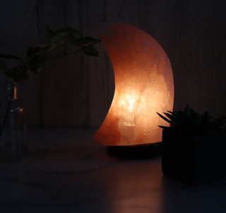 Himalayan Salt Moon Shape Lamp