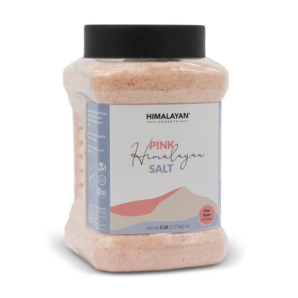 5 LB Himalayan Pink Salt Fine Jar (0.3-0.5mm)