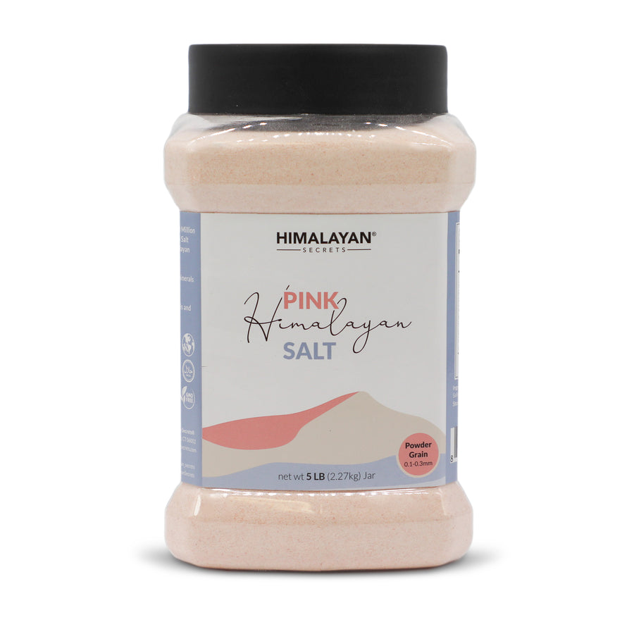 5 LB Himalayan Pink Salt Powder Jar (0.1-0.3mm)