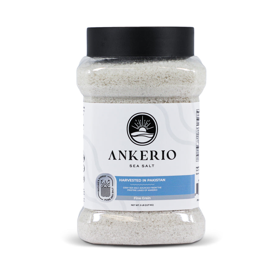 Ankerio Gray Sea Salt - FINE - 5 LB Jar
