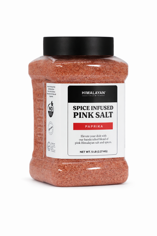 Seasoned Himalayan Salt Fine Grain - Paprika - 5LB Jar