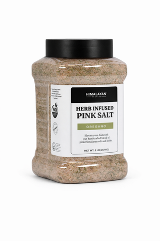 Seasoned Himalayan Salt Fine Grain - Oregano - 5LB Jar