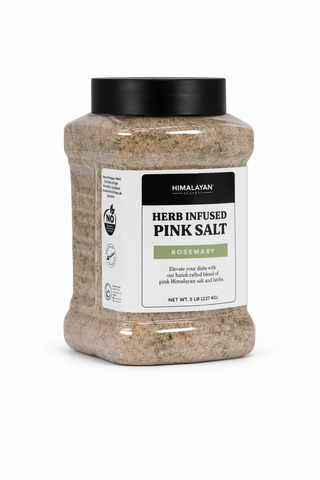 Seasoned Himalayan Salt Fine Grain - Rosemary - 5LB Jar
