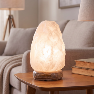 Natural White Himalayan Salt Lamp 9-11 Lbs