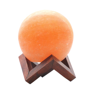6" Pink Himalayan Salt Globe Lamp w/ Infinity Base