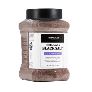 Himalayan Black Salt (Kala Namak) Fine (0.3-0.5mm) - 5LB Jar