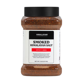 Himalayan Smoked Pink Salt Fine Grain - Spicy BBQ - 5LB Jar