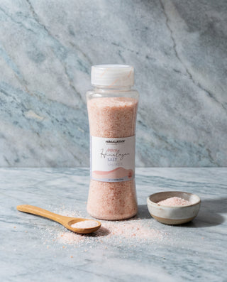 17.6 oz Clear Butterfly Top Himalayan Fine Salt Shaker