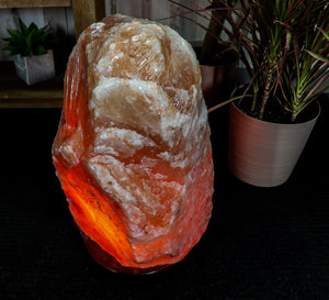 Natural Pink Himalayan Salt Lamp 110-132 Lbs