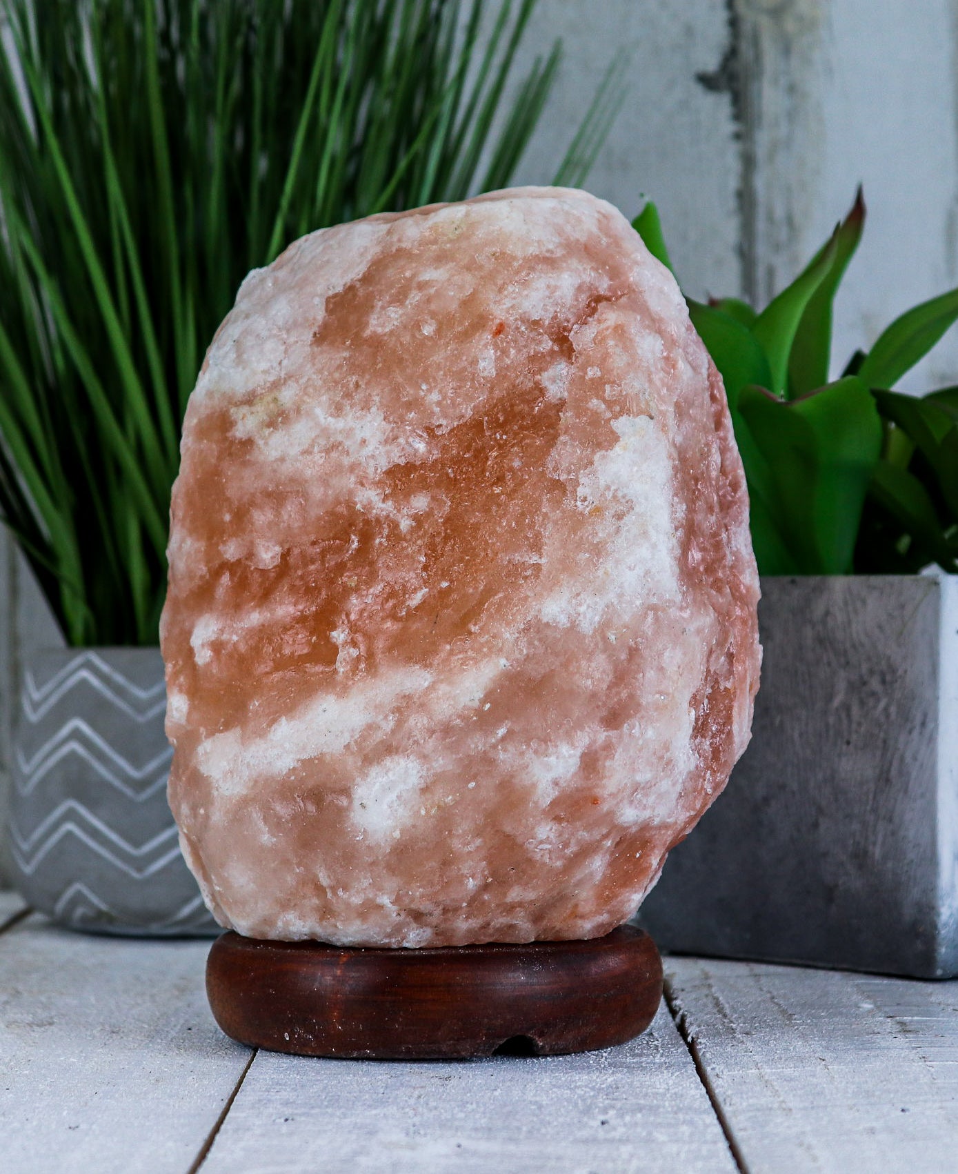 thumbnail image 2 of Manasil Himalayan Salt Lamp – Natural 11-13 Lbs, 8-10 Inches Tall – Model PS-03 2 of 6