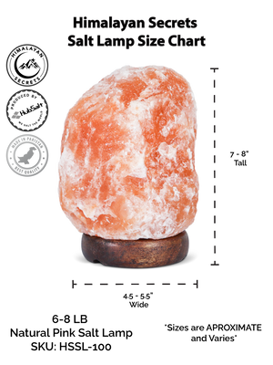 Natural Pink Himalayan Salt Lamp 6-8 Lbs