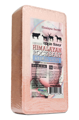 Apple Flavor Compressed Himalayan Salt Animal Licks 4.4 LB