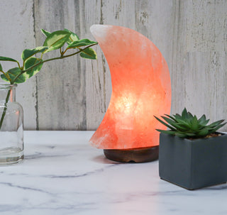 Himalayan Salt Moon Shape Lamp