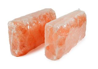 Himalayan Salt Tile 8" x 4" x 2" - One Side Rough