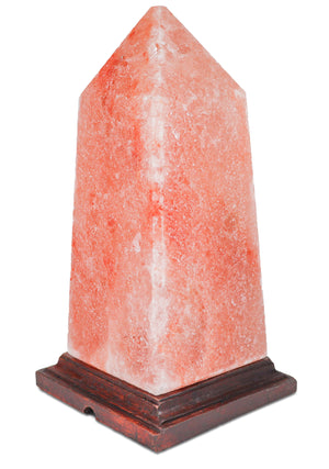 Himalayan Salt Obelisk Shape Lamp 10"