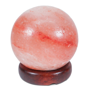 5" Pink Himalayan Salt Globe Shape Lamp 4-5 Lbs