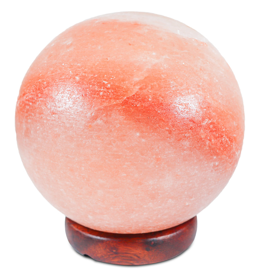 7" Pink Himalayan Salt Globe Shape Lamp 9-11 Lbs