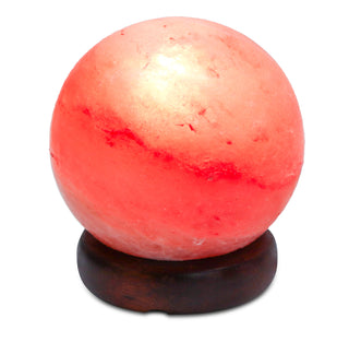 5" Pink Himalayan Salt Globe Shape Lamp 4-5 Lbs