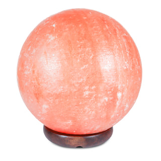 9" Pink Himalayan Salt Globe Shape Lamp 25-30 Lbs