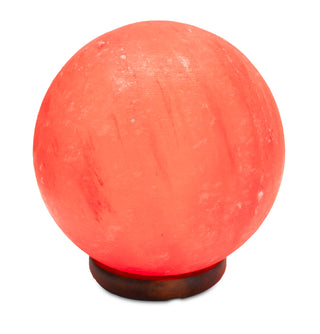 9" Pink Himalayan Salt Globe Shape Lamp 25-30 Lbs