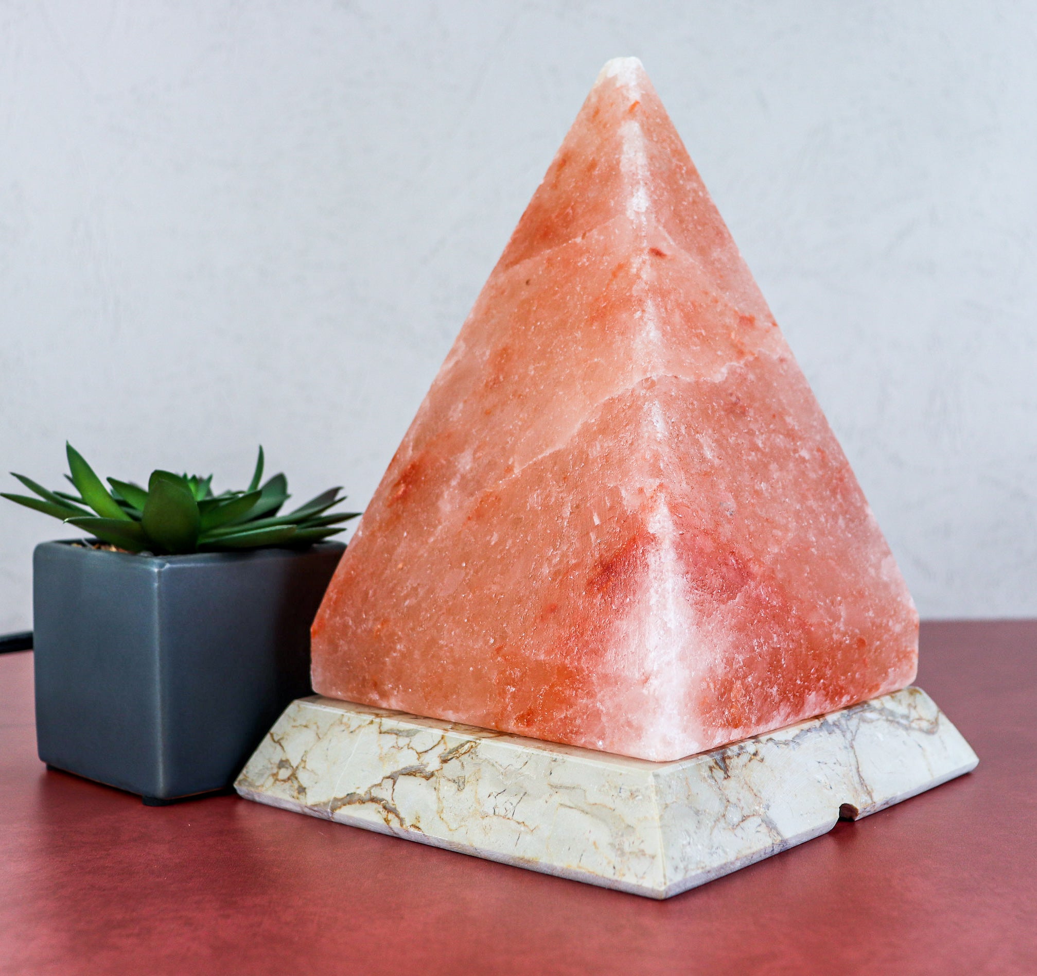Himalayan Salt Lamp Pyramid Pink Himilayan Pyramid Salt Lamp Crystal