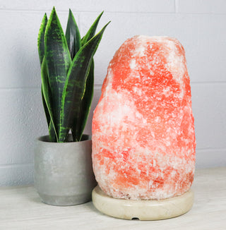 Natural Pink Himalayan Salt Lamp 47-58 Lbs w/ Tavera Marble Base