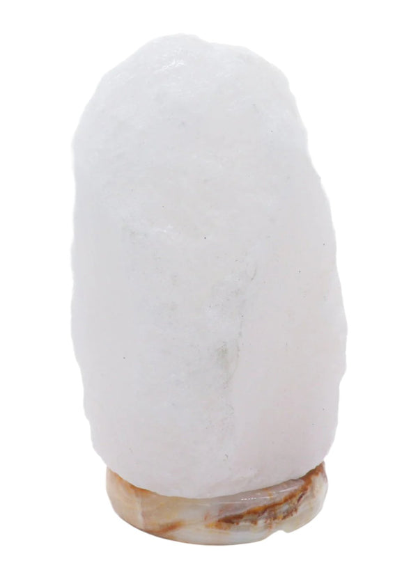 Natural White Himalayan Salt Lamp 18-22 Lbs w/ Onyx Marble Base